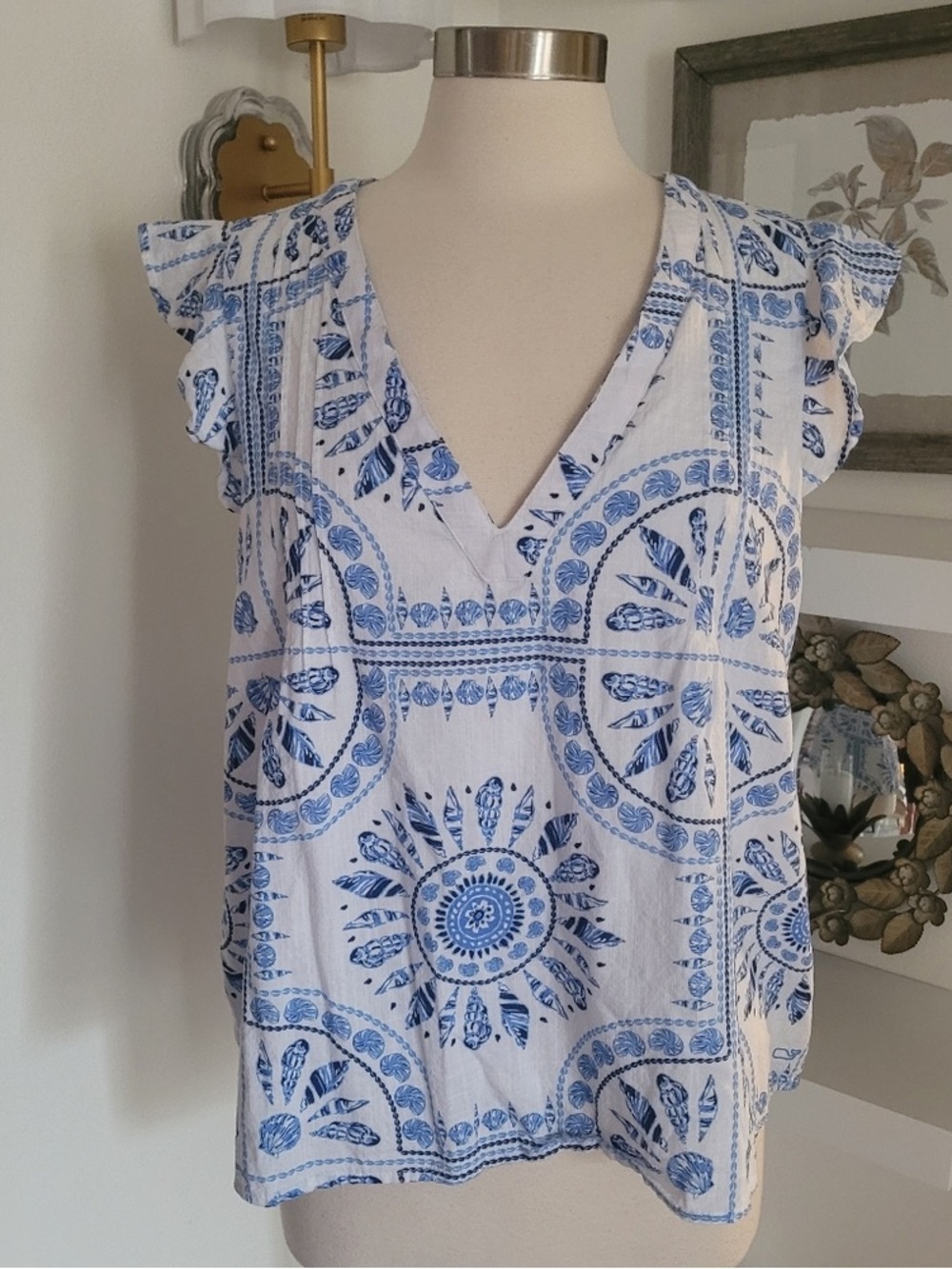 Vineyard Vines Pintuck Top- XL